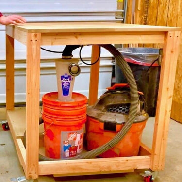 Banco de trabajo móvil de 2x4 - Planos