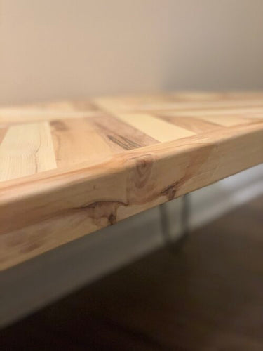 Mesa de centro de madera de palé en espiga - Planos